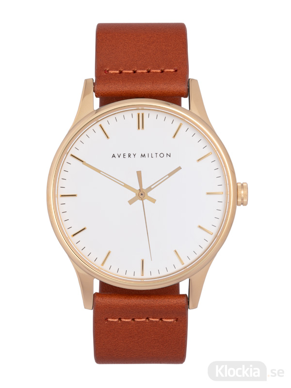 Avery Milton Como Brown Gold/White 1191402120 Unisexklocka