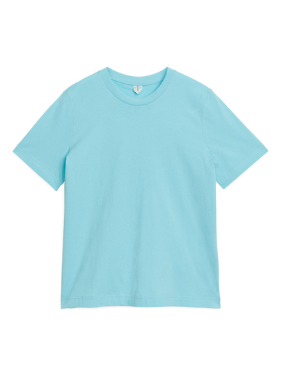 Crew-Neck T-shirt - Turquoise
