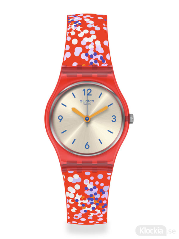 SWATCH Confettini Rossi LR136 - Damklocka