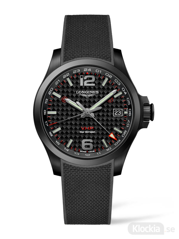 Herrklocka LONGINES Conquest V.H.P. GMT 41mm L3.718.2.66.9