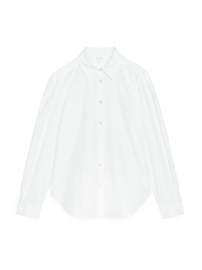 Puff Sleeve Shirt - White