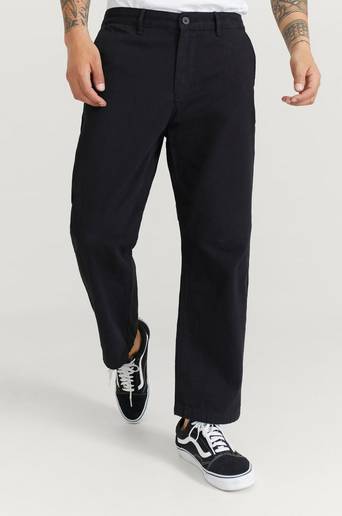 Studio Total Chinos Regular Straight Cropped Svart