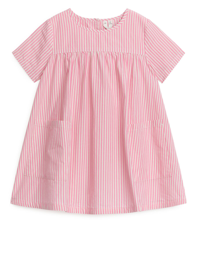 Pima Cotton Poplin Dress - Pink
