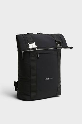 Les Deux Ryggsäck Time Ribstop Rolltop Backpack Svart