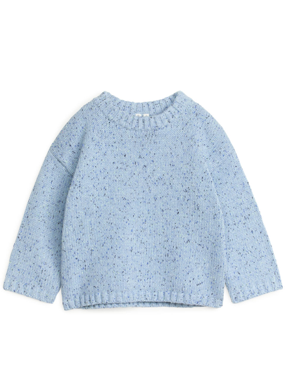 Linen Blend Jumper - Turquoise