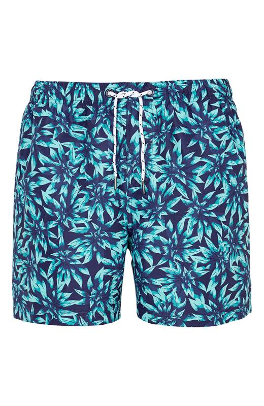 Cellbes Badshorts Blå Mönstrad