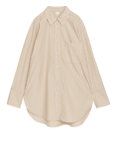 Oversized Poplin Shirt - Yellow