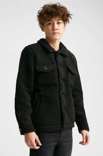 Studio Total Jacka Trucker Jacket Pile Svart