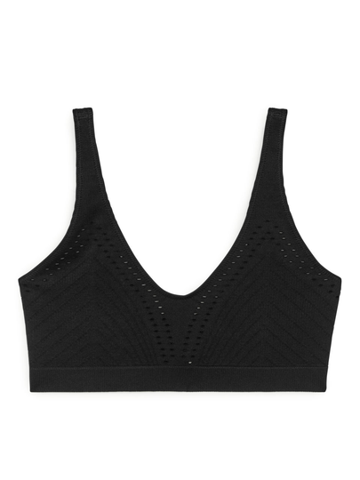 Seamless Bikini Top - Black
