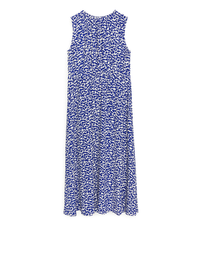 Long Sleeveless Dress - Blue