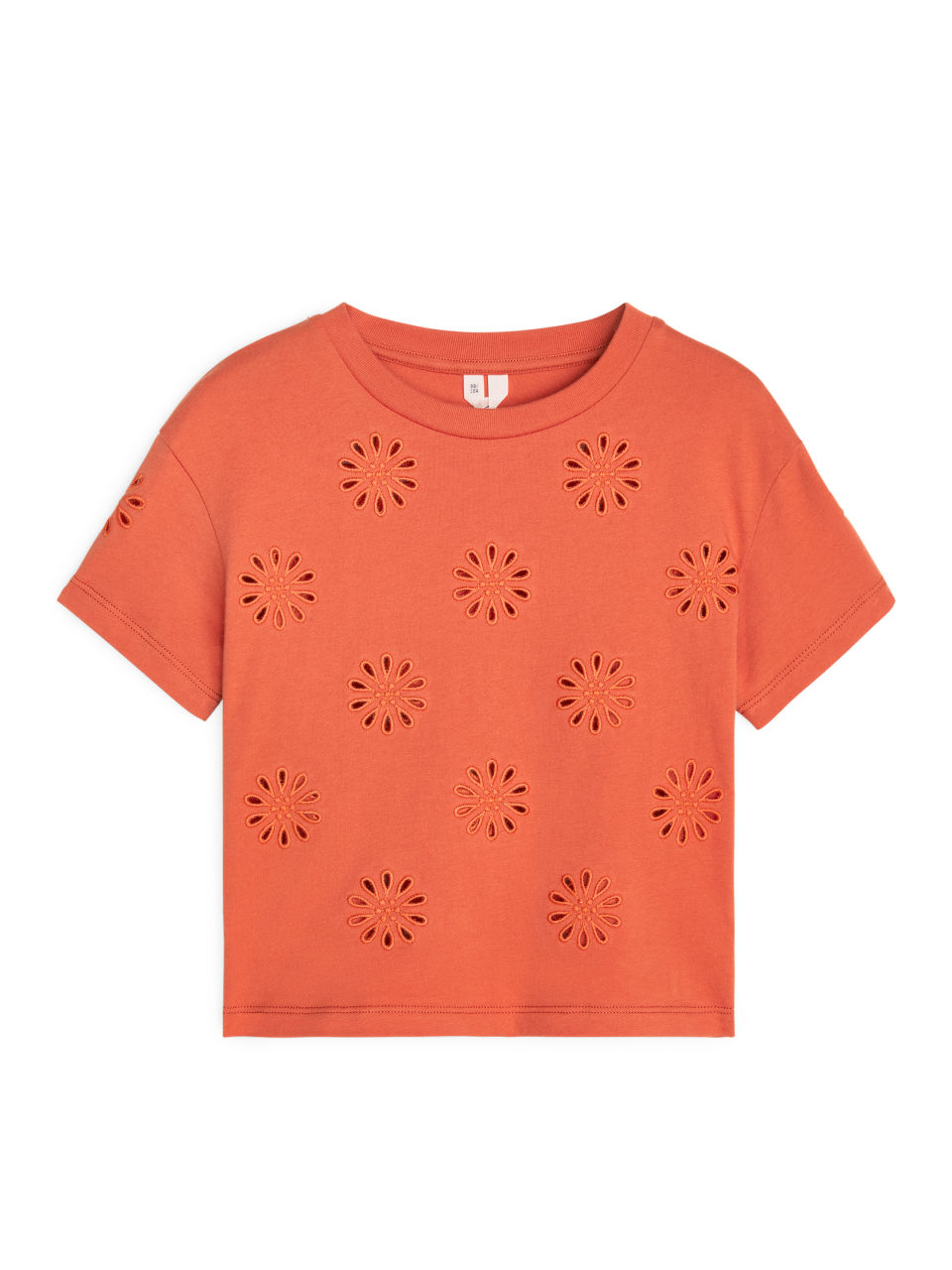 Embroidered T-Shirt - Orange