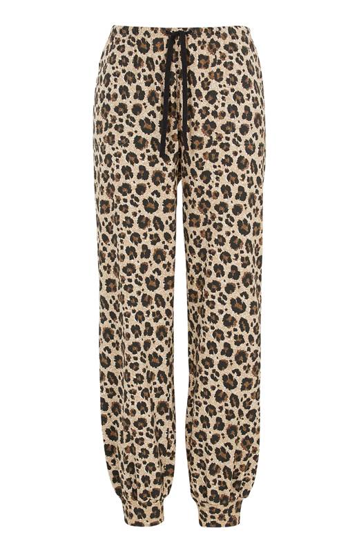 Cellbes Djurmönstrad trikåbyxa Beige Leopard