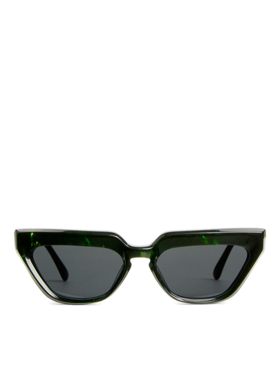 Cat-Eye Acetate Sunglasses - Black