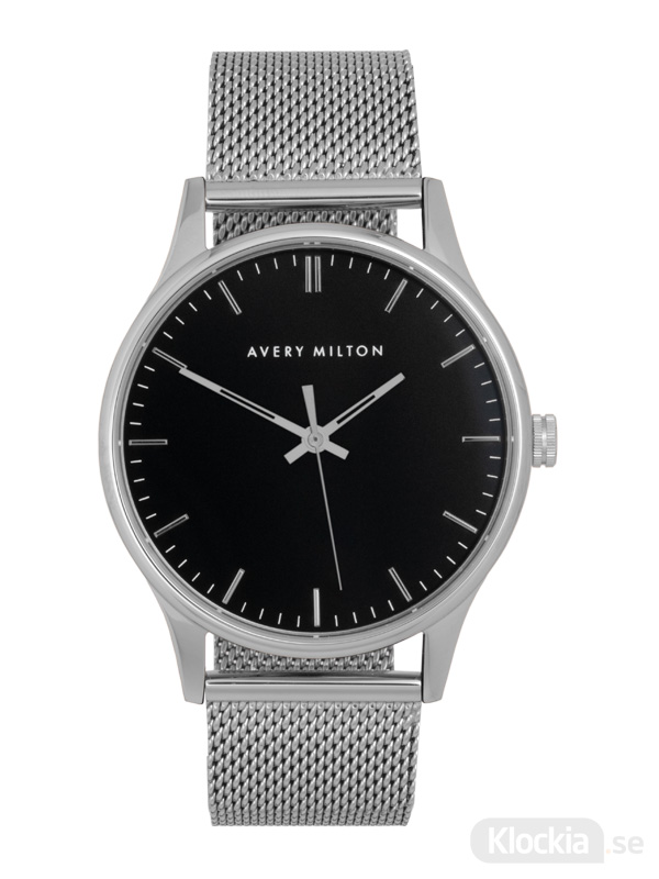 Avery Milton Como Steel Silver/Black 119440820 Unisexklocka