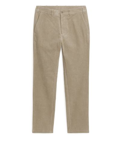 Straigh-Fit Corduroy Chinos - Beige