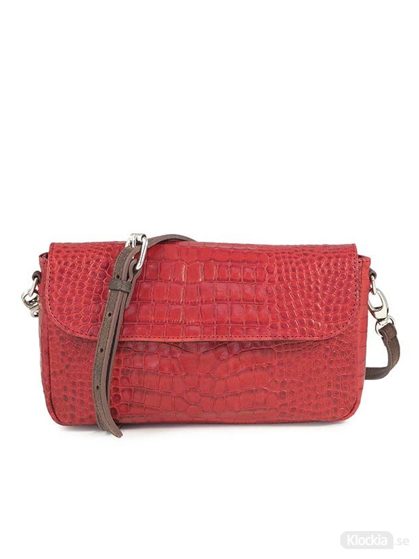 Handväska C.Oui Croco Leather Clutch Bag Toscane 29 - Red