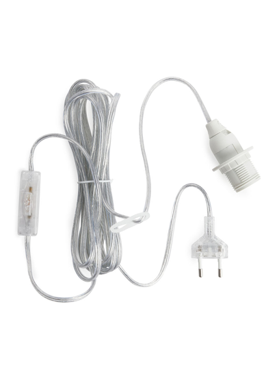 Watt & Veke Cable with Switch - White