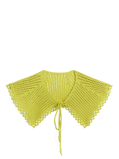 Crochet Cotton Collar - Yellow