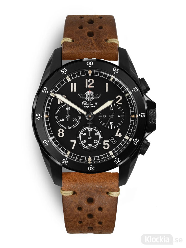 MALM Dalton 2 Black Chronograph 41 Brown Race MW-DAIIDLC39SWAF-LTD-BR - Herrklocka