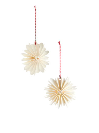 Honeycomb Ornaments 10 cm - White