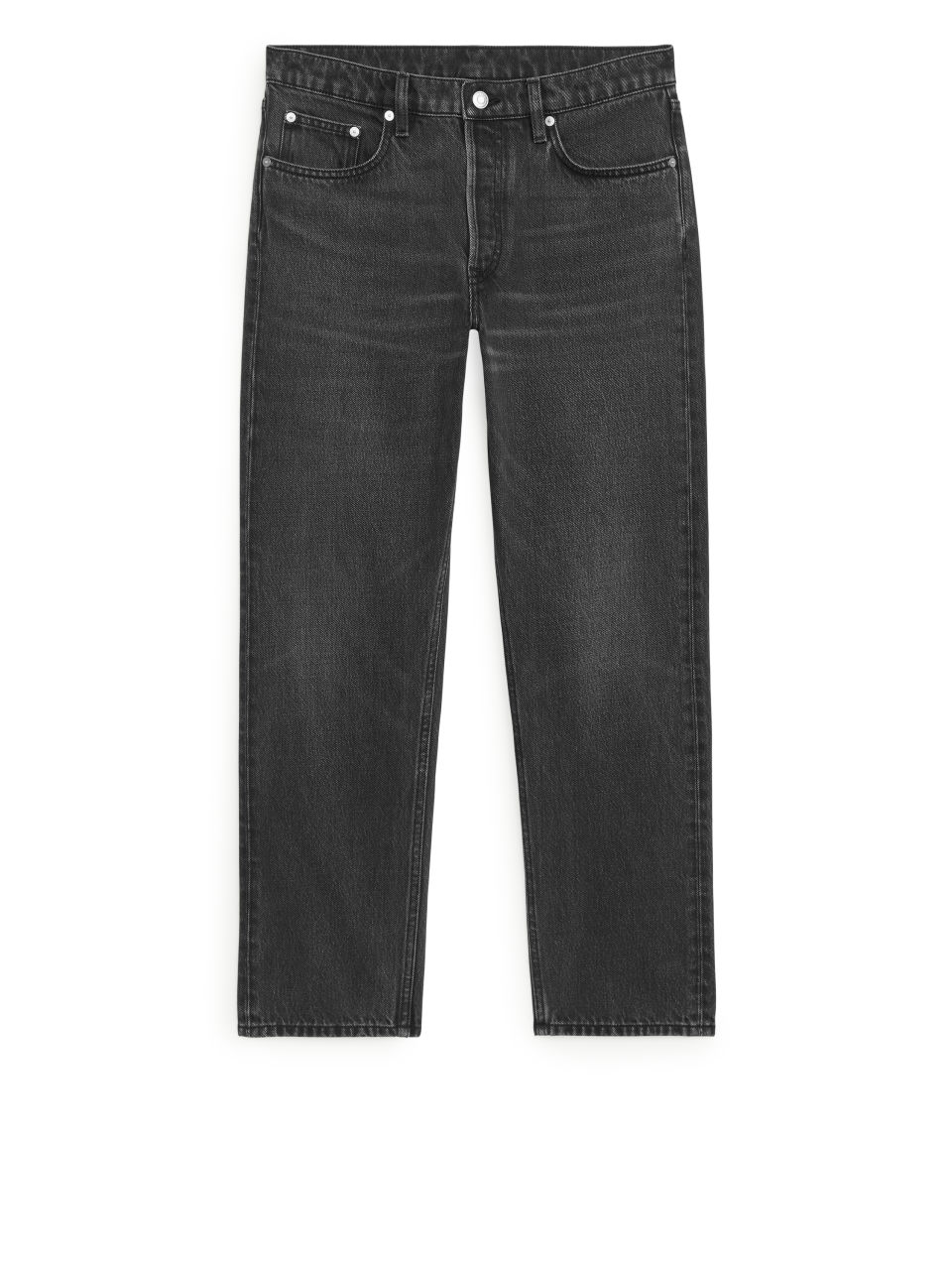 CURVED CROPPED Jeans - Black