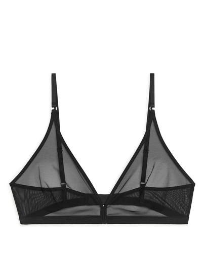 Soft Mesh Bra - Black