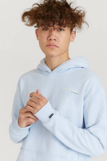 Scotch & Soda Logo Hoodie Blå