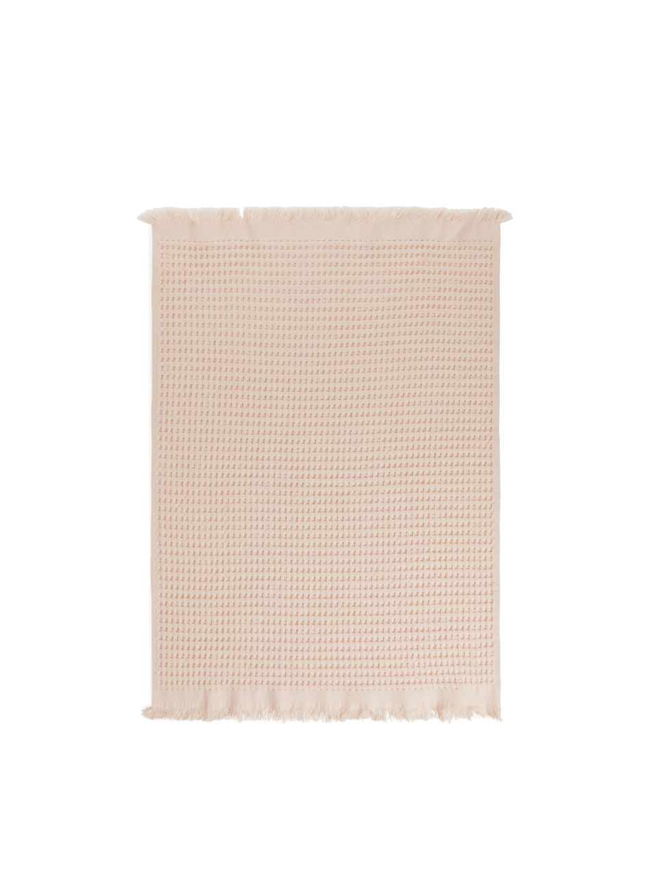 Fringed Waffle Towel 50 x 70 cm - Orange