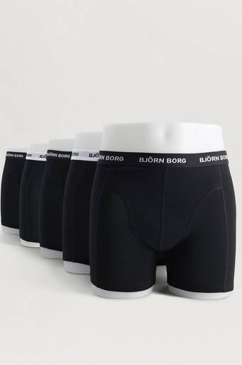 Björn Borg Boxershorts Noos Solids 5-pack Svart