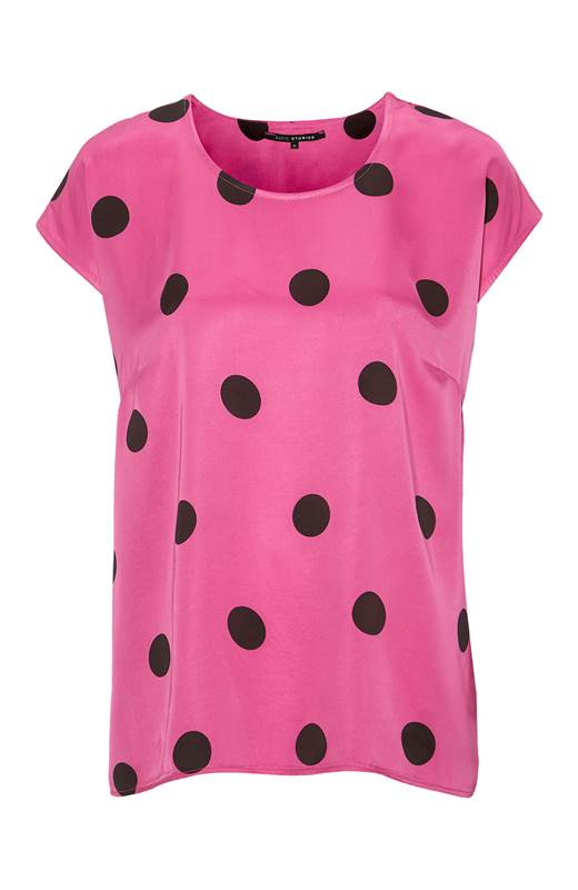 Amy's Stories Topp Margaux Cerise Prickig