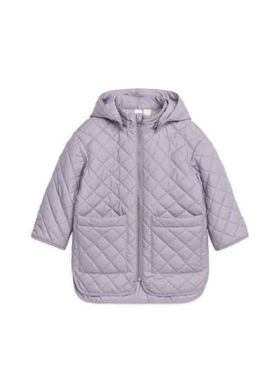 Water-Repellent Quilt Jacket - Purple