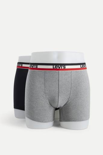 Levi's Boxerkalsonger Boxer Brief 2-pack Svart