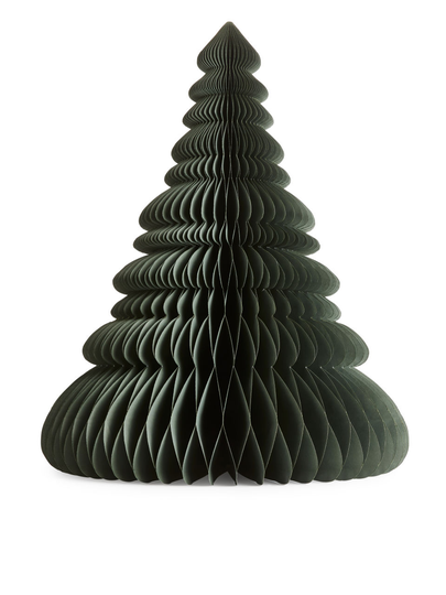 Honeycomb Paper Decoration 75 cm - Green