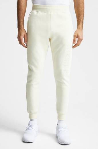 SIKSILK Mjukisbyxor Messi X SikSilk Embroidered Cuffed Pant Natur