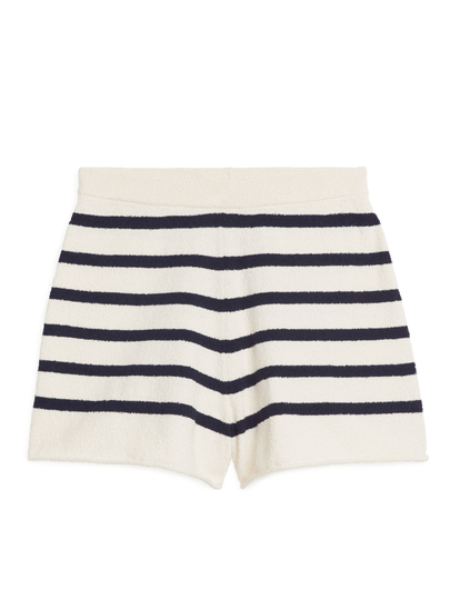 Bouclé Shorts - Beige