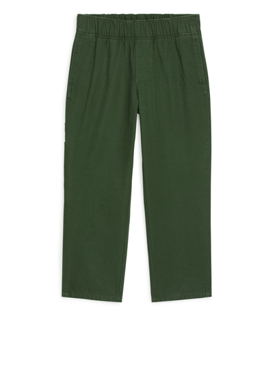 Twill Pull-On Trousers - Green