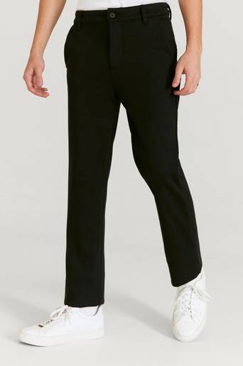 Studio Total Byxor Soft Straight Chino Svart
