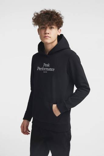 Peak Performance Hoodie Jr Original Hood Svart
