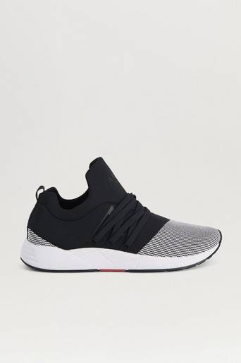 ARKK Copenhagen Sneakers Raven Mesh S-E15 Black White-MEN Svart