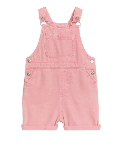 Short Lyocell Dungarees - Pink