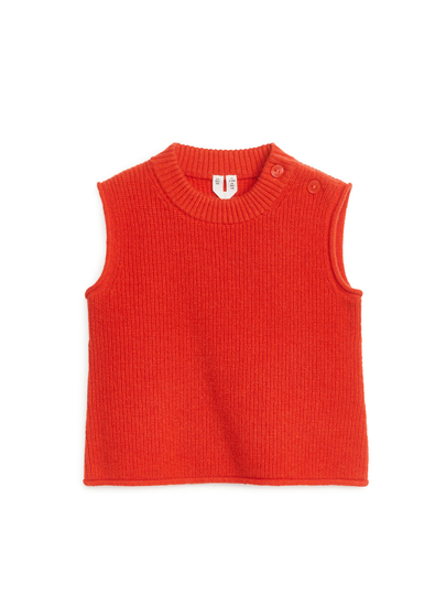 Wool Vest - Orange