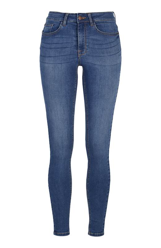 Happy Holly Superstretchiga jeans Francis Mellanblå