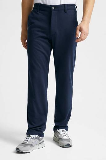 Studio Total Byxor Soft Straight Chino Blå