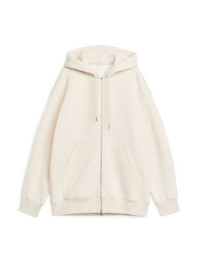 Soft Half-Zip Sweatshirt - Beige