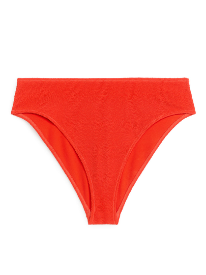 Crinkle Bikini Bottom - Orange