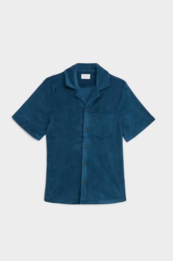 Studio Total Terry Camp Shirt Blå