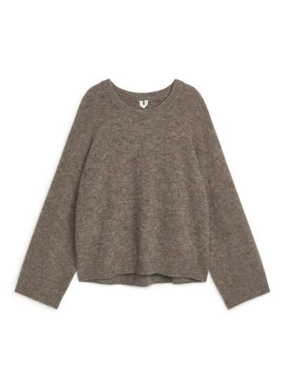 Alpaca Blend Jumper - Brown