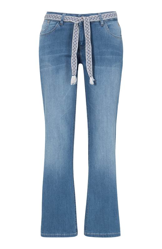 Cream Ankeljeans Fia Blå