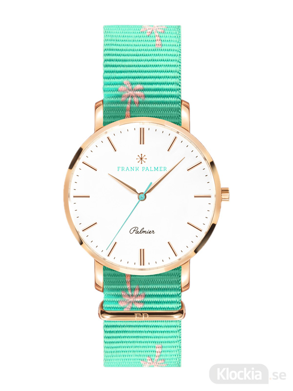 Frank Palmer - Palmier Rosé Case - Turquoise Nato FPW0054
