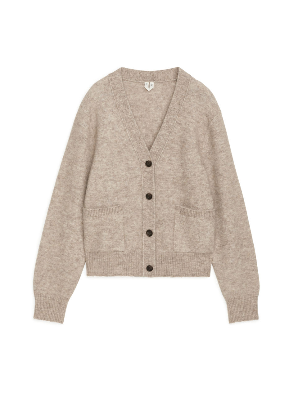 Alpaca & Merino Cardigan - Beige